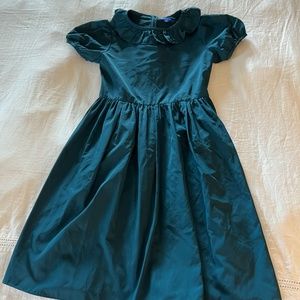 Maison Me teal dress with bow in the back, size 12.